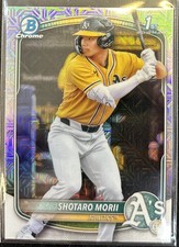 Shotaro Mori 2025 Bowman Chrome BCP-170 Mega Box MOJO 1st Bowman Athletics 