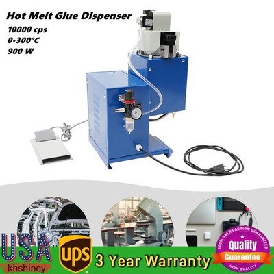 Hot Melt Glue Dispenser 0-300°C Gluing Machine 110V Adhesive Dispenser