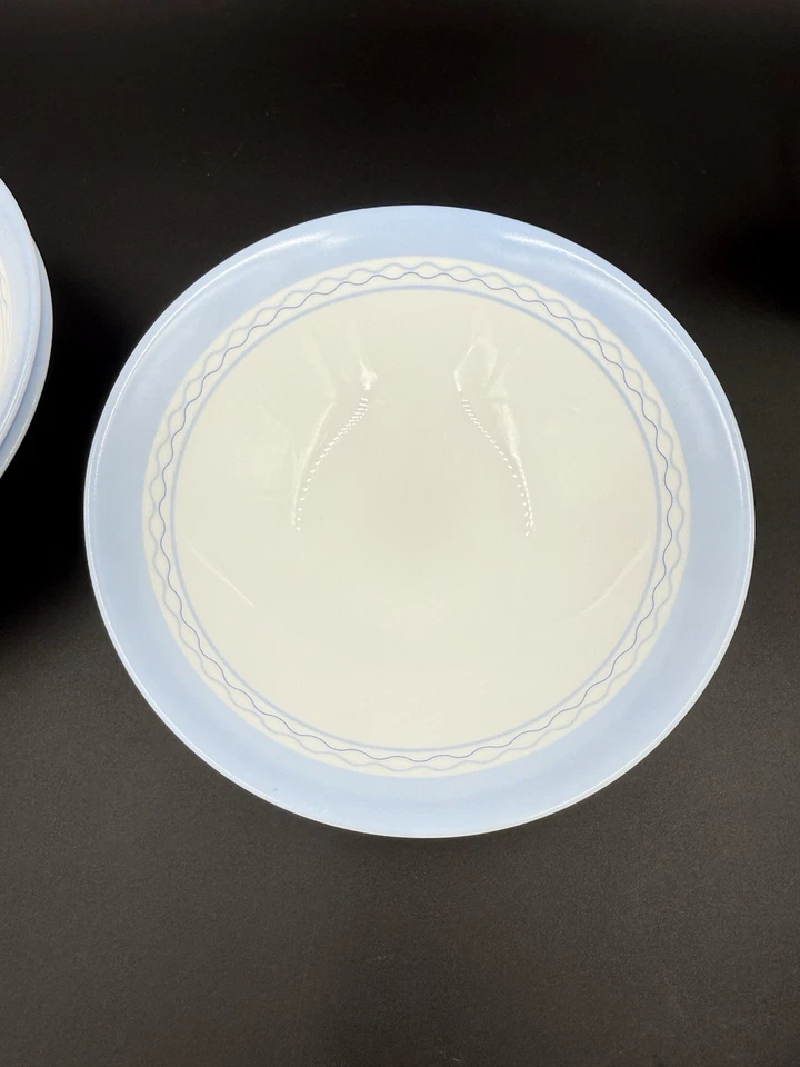 Juego de 5 bandas azules Martha Stewart Everyday France 6,5" cupé/cuenco de cereales MTW28 Foto 3 de 4