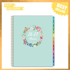 Planner 2026-2027 Large 9x11 Weekly Monthly Hardcover Twin-Wire Notes Holiday