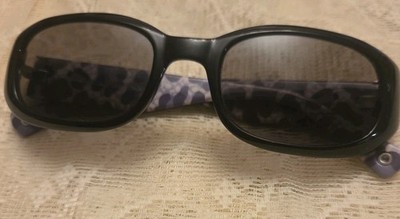 Coach Sadie S607 Black Purple Rectangular Sunglasses Frames 135 Women Designer 
