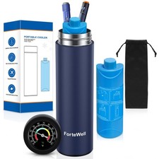 ForteWell Insulin Cooler Travel Case with Temperature Indicator, 60H Medicati...