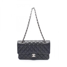 Chanel Matelasse Calf Shoulder Bag Women Black One Size 579355