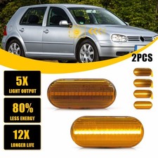 For 99-03 Volkswagen New Beetle Sequential LED Side Marker Turn Signal Light 2X