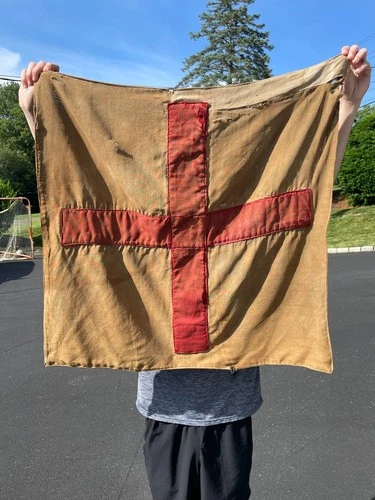 ORIGINAL CIVIL WAR FLANK FLAG 6TH CORPS FIRST DIV.