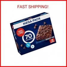 Fiber One 70 Calorie Brownies, Chocolate Fudge, Snack Bars, 18 ct