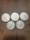 LOT OF (5) 2022 American Silver Eagle 1 Oz Gem Brilliant Uncirculated Coin. 5oz