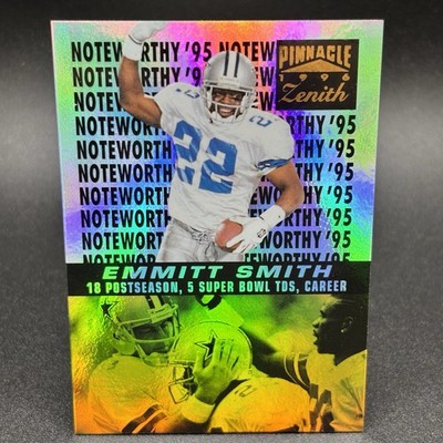 1996 Pinnacle Zenith Noteworthy EMMITT SMITH #16 Dallas Cowboys HOF