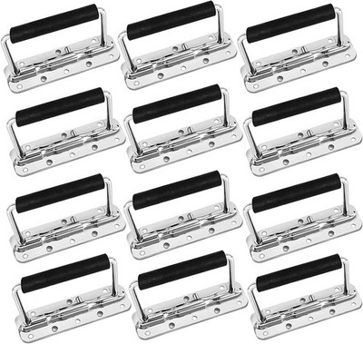 12 Pack Spring Loaded Handle, Surface Mounted Chest Pulls Handle with Rubber ...