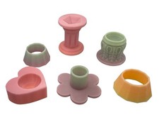 6 Marble Displays - For 5/8" - 1 Marbles - Lot 8598