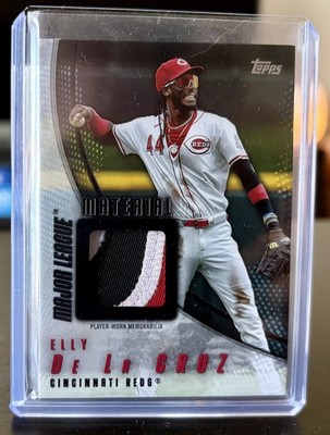 2025 Topps Update Elly De La Cruz Major League Material Relic Black 1/10 MMU-ED