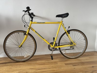 Schwinn Frontier Yellow Hybrid Bike 700C Steel Frame Rim Brake