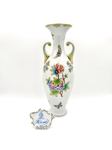 Herend Queen Victoria 7175 - Handled Vase, 13”