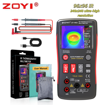 ZOYI R02 2 in 1 Thermal Imaging Multimeter 2.4'' Touch Screen IR