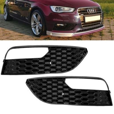 Stoßstangengitter SET Sport Wabendesign schwarz glanz für Audi A3 8V 2011-2016