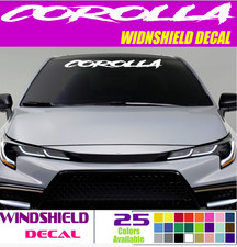 Corolla Windshield Decal Quater Panel Custom Sticker 18 20 30 40 50 C4