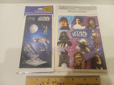 Vintage 1995 Hallmark Star Wars Reward Stickers  Hallmark 1997 SW Ships Sheet