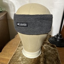 COLUMBIA Gray FLEECE STRETCH EAR TUBE HEAD BAND WARMER WOMEN MEN One Size