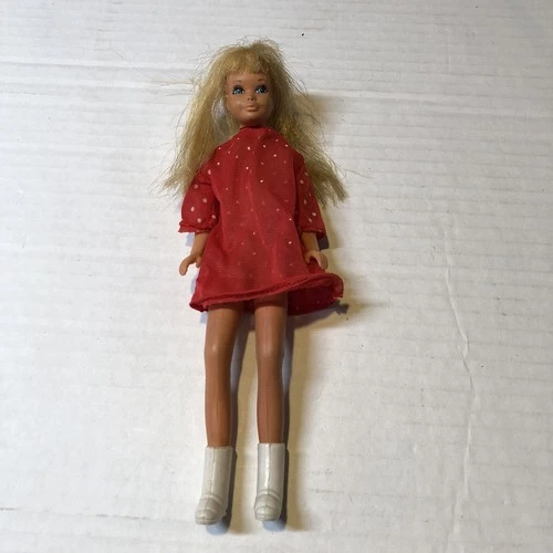 Vtg 1967 Mattel Barbie Malibu Skipper Doll Figure Bendable Legs Korea 60s DSN