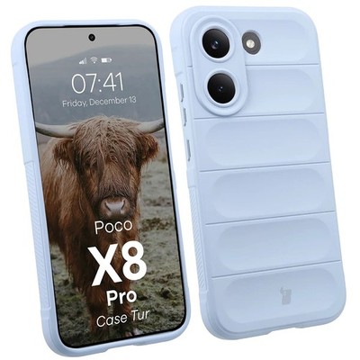 Handyhülle für Xiaomi POCO X8 Pro Bizon Case Cover Schutzhülle Etui Hellblau