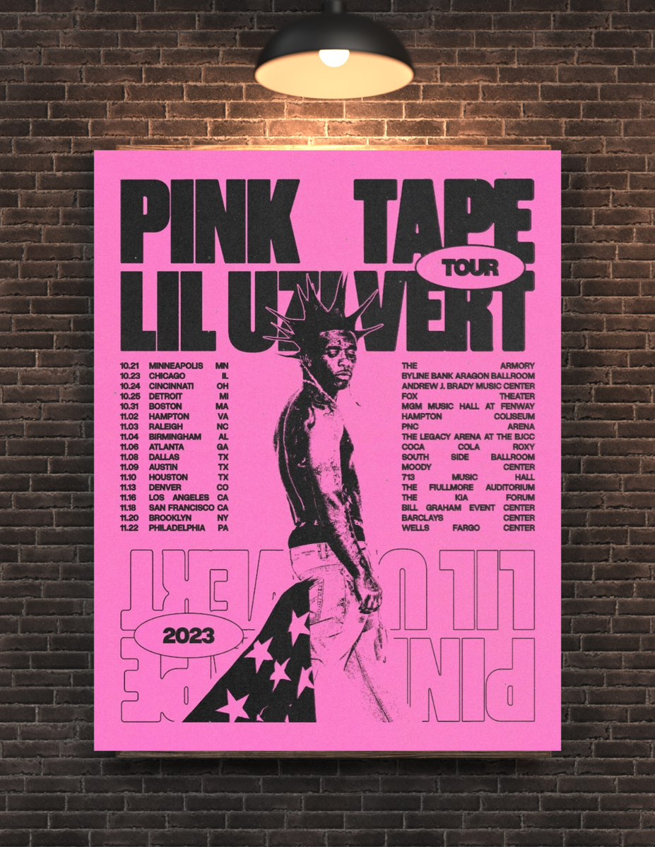 Lil Uzi Vert Pink Tape Tour Poster | eBay