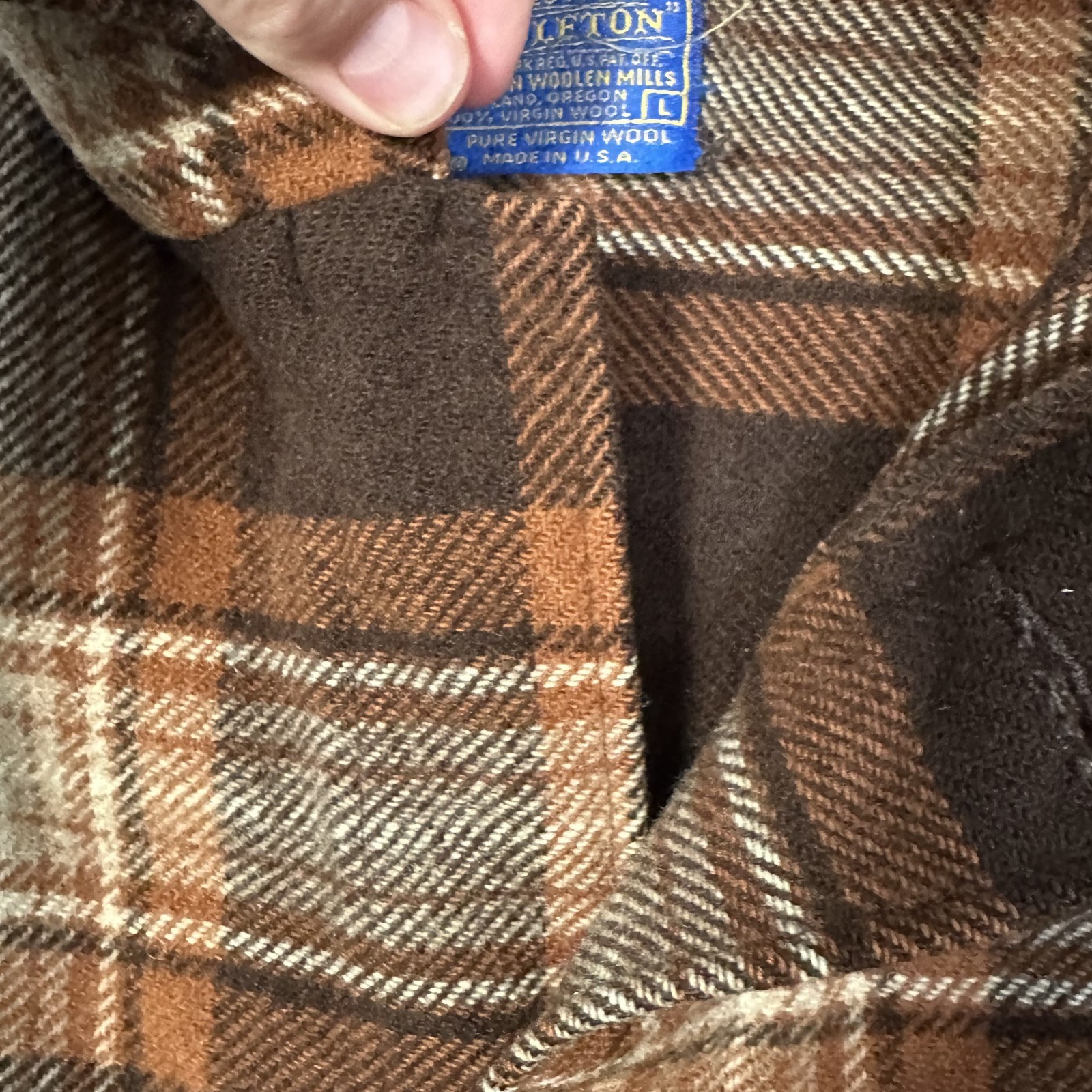 pendleton mackinaw cruiser wool shacket mens L or… - image 4