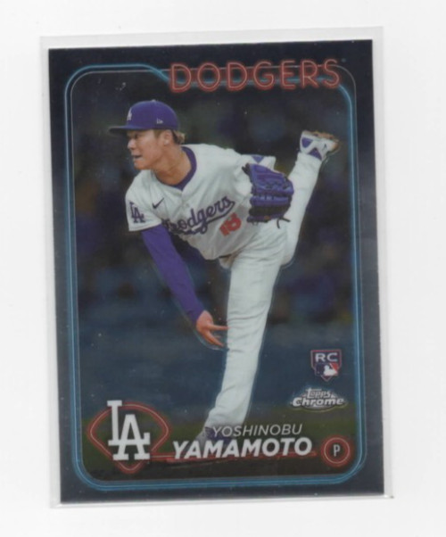 2024 Topps Chrome - Yoshinobu Yamamoto #18 (RC) Dodgers 