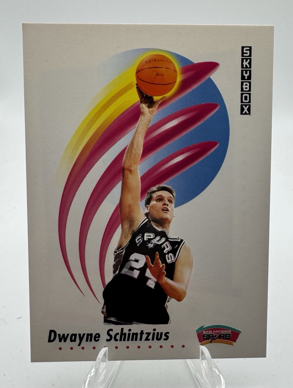 1991 Skybox Basketball #262 Dwayne Schintzius San Antonio Spurs 
