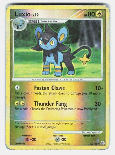 Luxio #52/130 | Diamond and Pearl | Uncommon, Reverse Holo | NM