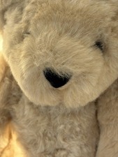 Vermont Teddy Bear Company 18 inch Jointed Plush Rare Cream Color USA Made 1990s