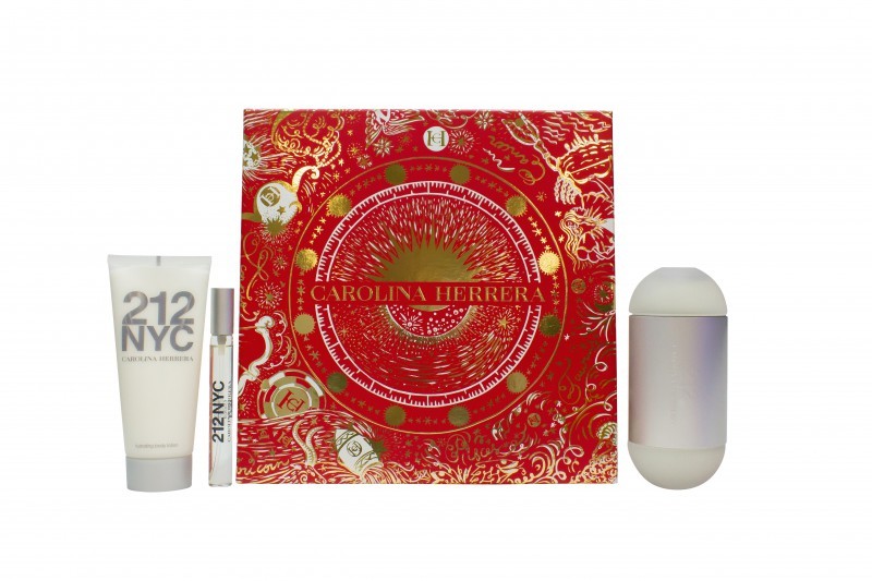 Carolina Herrera 212 NYC EDT 100ml, EDT 10ml + Body Lotion 100ml Gift Set Her - Image 3