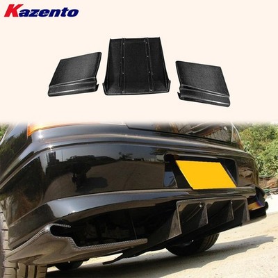 Rear Diffuser For Mitsubishi Evolution EVO 5 6 7 8 9 98-07 Sedan Carbon KZ 3pcs