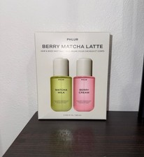 NEW Phlur Body Hair Mist Duo Set Matcha Milk  Berry Cream Sealed 8.1 Oz Each