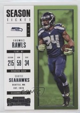 2017 Panini Contenders Season Ticket Thomas Rawls #59 5rc