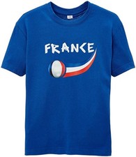 Kinder France T-Shirt Blau 8/9