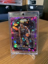 2020-21 Panini Prizm - Zion Williamson #185 Purple Ice Prizm /175 Pelicans