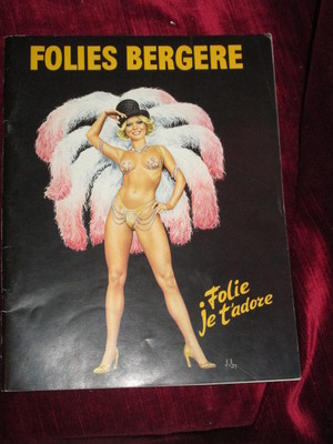 Folies Bergere 1977 Revue Begleitheft Folie Je t´adore