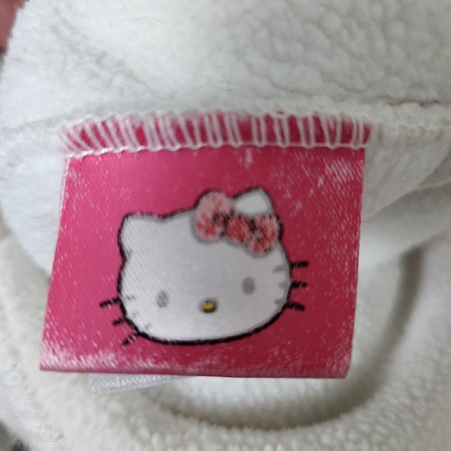 Sanrio Hello Kitty Knit Beanie Bonnet Hat Sewn Eyes Pink Bow One Size - Picture 11 of 12