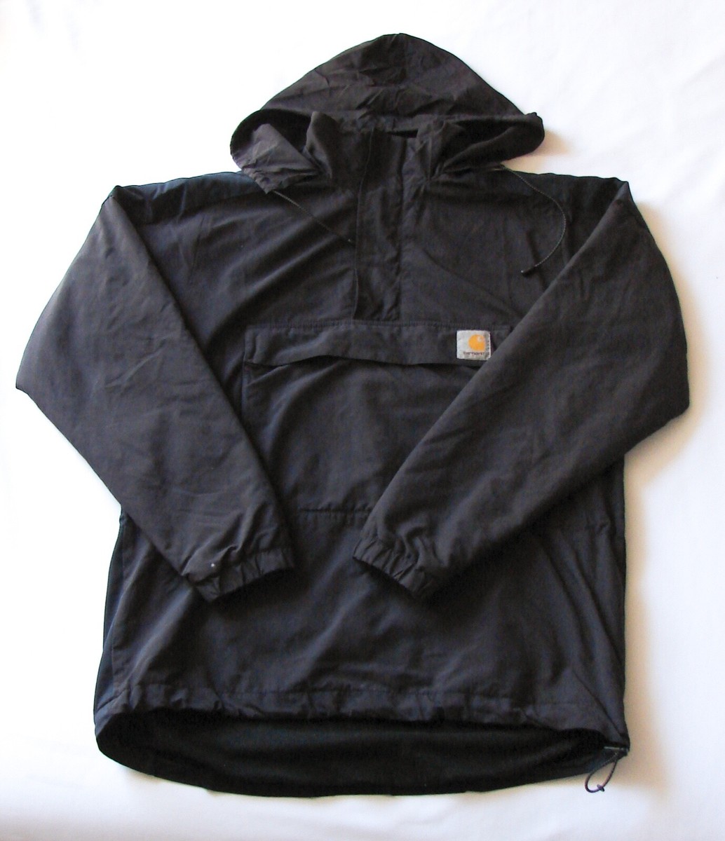 windbreaker carhartt work in progress nimbus pullover Men's Carhartt WIP Work in Progress Black Justin Pullover Anorak