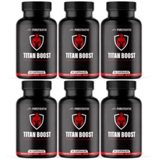 Titan Boost Fuel Your Vitality & Confidence Supplement 90 Capsules - 6 Bottles