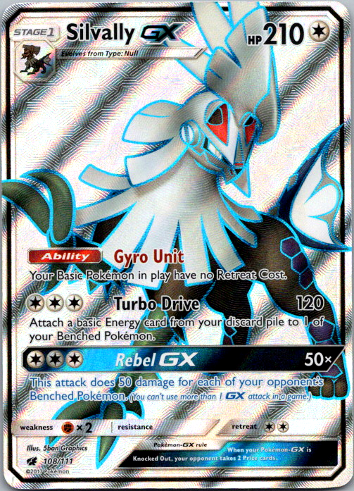 2017 #108/111 Silvally GX Full Art Ultra Rare Crimson Invasion | eBay
