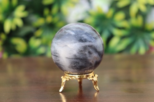 Grey Kyanite Sphere Ball Stone Natural Crystals Balls Decoration For Home - Picture 7 of 12