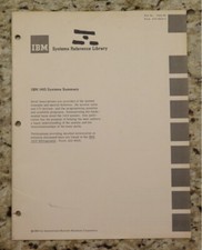 Vintage IBM 1410 Systems Summary Systems Reference Library dated 1962, Revised