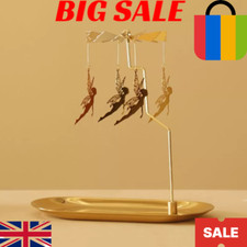 Rotating Candlestick Fairy Carousel Tea Light Candle Holder Moon Light
