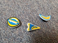 Los Angeles Chargers Football Team Charm For Crocs Shoe Charms - 3 Pieces