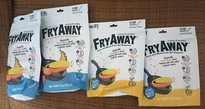 Lot Of 4-Pan Fry - Fry Away Cooking Oil Solidified