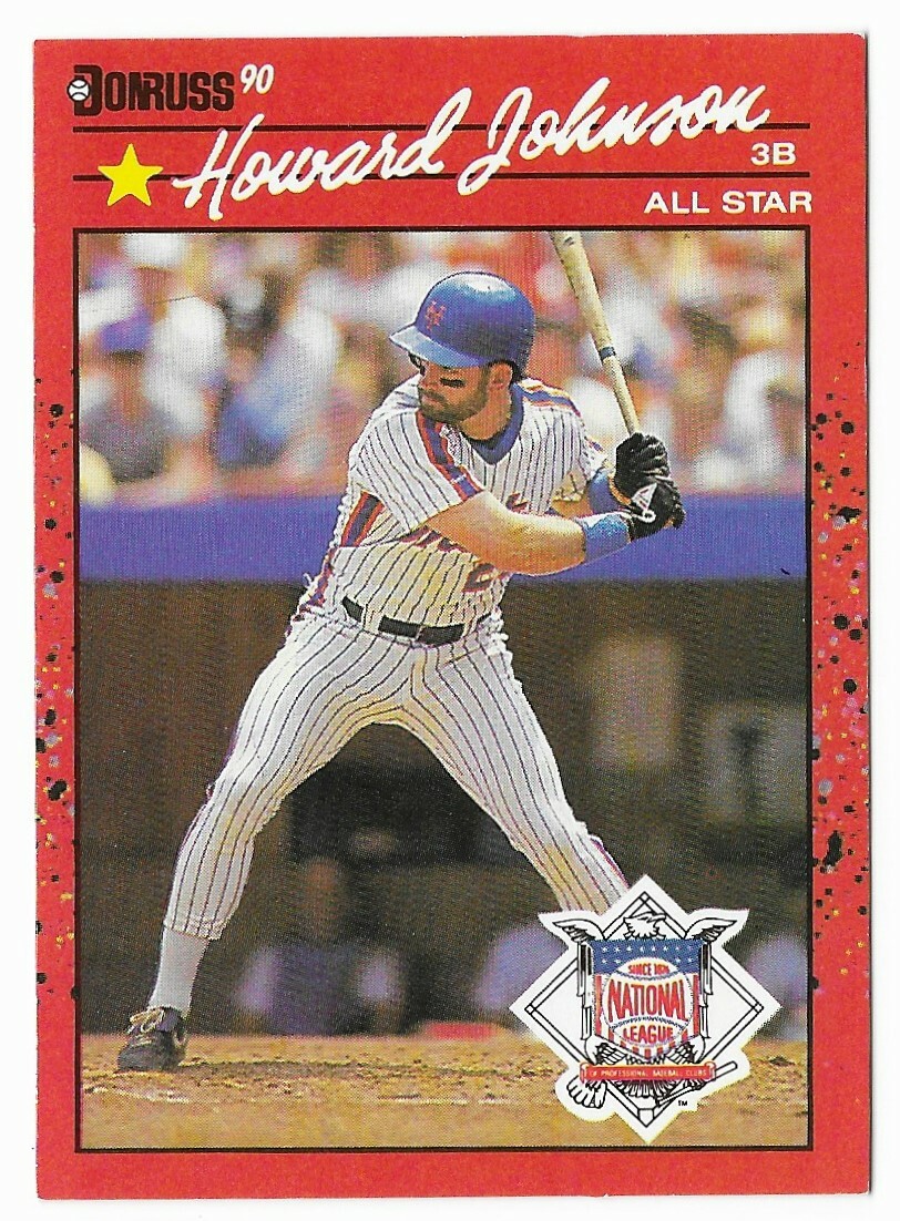 Howard Johnson 1990 Donruss Missing Inc. Dot ERROR Card #654 New