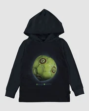 $70 Molo Kid Boy Black Ramzi Team Earth Graphic Print T-Shirt Shirt US 5 EU 110