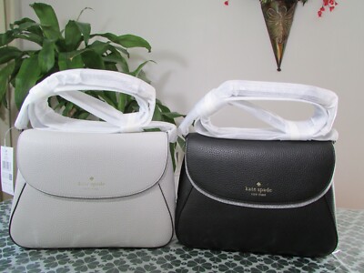 NWT Kate Spade Leather Monica Flap Crossbody KC465 Black or