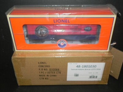LIONEL 1801030 SAMUEL ADAMS BOSTON LAGER BEER BOXCAR - UNCAT LOTS SPECIAL ~ MINT